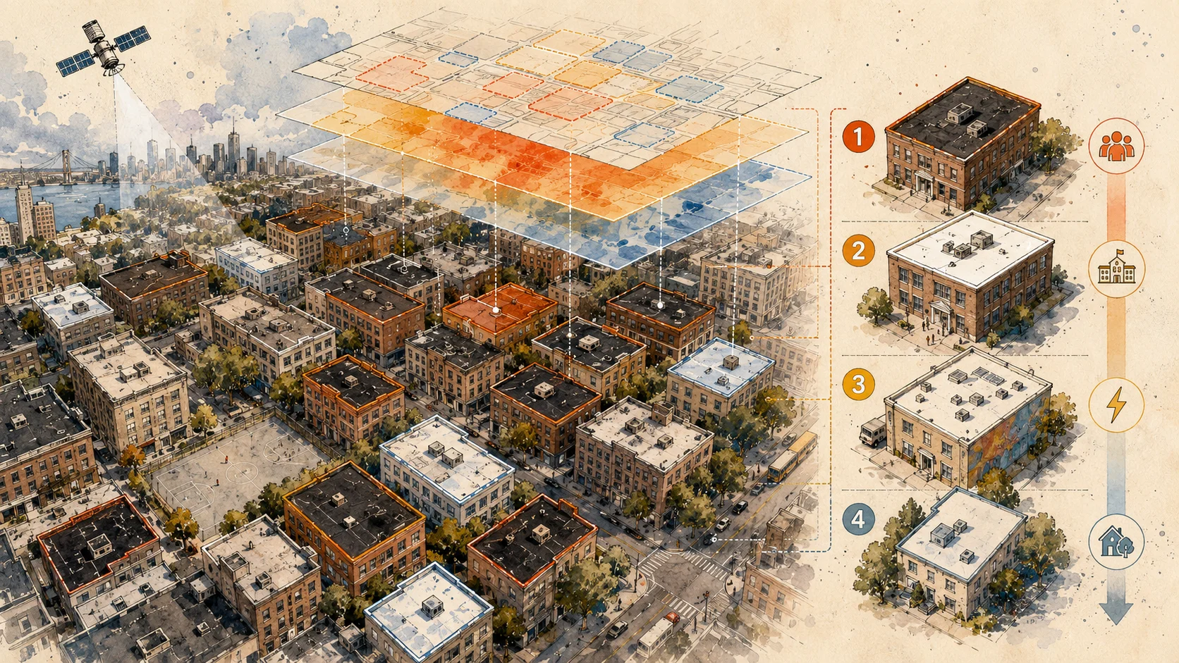 The Road to Cooling a City Starts From the Roof Up